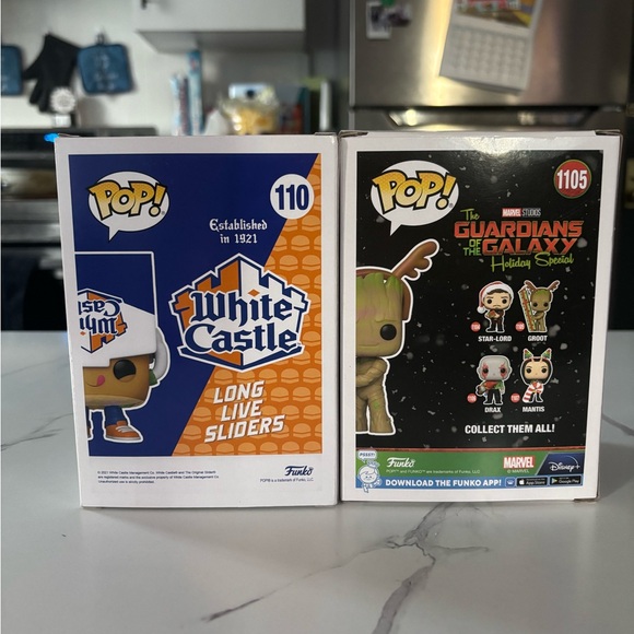 Funko pop Bundle- Groot,White castle - Picture 2 of 4